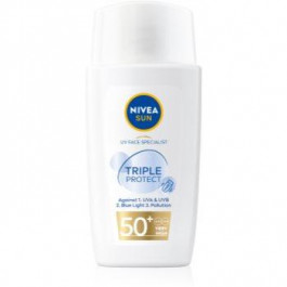   Nivea Sun Triple Protect легкий зволожуючий крем для засмаги SPF 50+ 40 мл