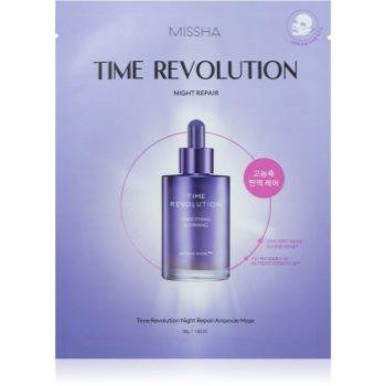 Missha Time Revolution Night Repair Ampoule тканинна маска проти зморшок 30 гр - зображення 1