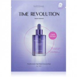   Missha Time Revolution Night Repair Ampoule тканинна маска проти зморшок 30 гр