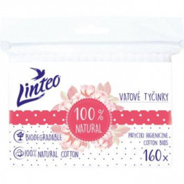 Linteo Natural Cotton Buds ватні палички в пакетику 160 кс