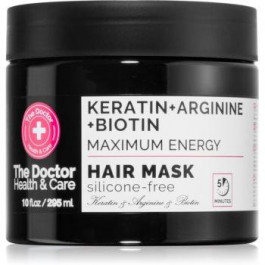 The Doctor Health & Care Keratin + Arginine + Biotin Maximum Energy маска з кератином для волосся 295 мл