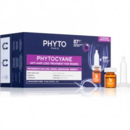 Phyto Phytocyane Anti-Hair Loss Treatment For Women цільовий догляд проти випадіння волосся для жінок 12x5