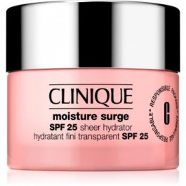 CLINIQUE Moisture Surge™ SPF 25 Sheer Hydrator денний поживний та зволожуючий крем SPF 25 50 мл