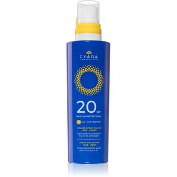 Gyada Cosmetics Solar Medium Protection захисний спрей для обличчя та тіла SPF 20 200 мл - зображення 1