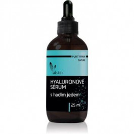 Allnature Allskin Hyaluronic serum with snake venom гіалуронова сироватка проти зморшок 25 мл