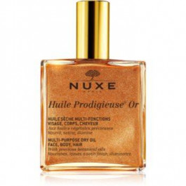 Nuxe Huile Prodigieuse OR мультифункціональна суха олійка з блискітками для обличчя, тіла та волосся  100