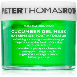 Peter Thomas Roth Cucumber De-Tox Gel Mask зволожуюча гелева маска для обличчя та шкіри навколо очей 50 мл