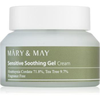 MARY & MAY Sensitive Soothing Gel Cream легкий зволожуючий гель-крем для заспокоєння та зміцнення чутливої шкір - зображення 1