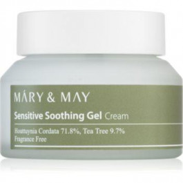 MARY & MAY Sensitive Soothing Gel Cream легкий зволожуючий гель-крем для заспокоєння та зміцнення чутливої шкір