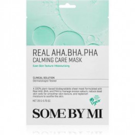 Some By Mi Daily Solution AHA•BHA•PHA Calming Care заспокійлива косметична марлева маска для проблемної шкіри 2