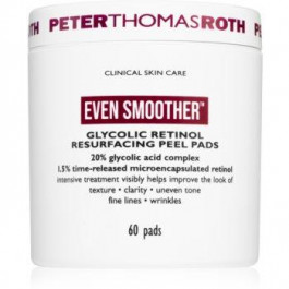 Peter Thomas Roth Even Smoother Glycolic Retinol Resurfacing Peel Pads пілінгові серветки для обличчя нічна 1 шт.