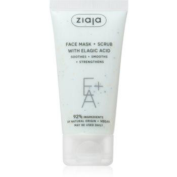 Ziaja Face Mask + Scrub with Elagic Acid маска-пілінг 55 мл - зображення 1