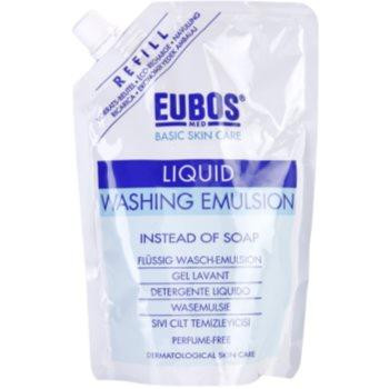 EUBOS Basic Skin Care Blue очищуюча емульсія без ароматизаторів змінне наповнення 400 мл - зображення 1