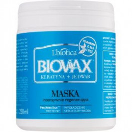L'biotica Biovax Keratin & Silk маска для регенерації для жорсткого волосся 250 мл