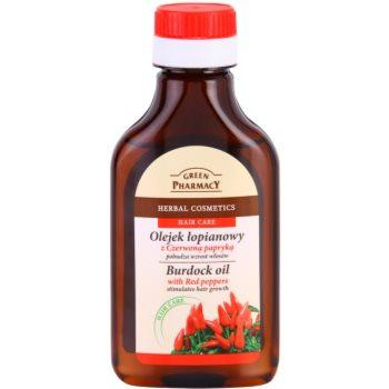Green Pharmacy Hair Care Red Peppers олія з екстрактом реп'яху для стимуляції росту волосся 100 мл - зображення 1