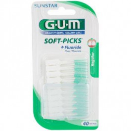 Sunstar GUM Soft-Picks +Fluoride зубочистки постійний 40 кс
