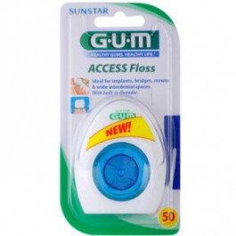 Sunstar GUM Access Floss зубна нитка для скоб та імплантантів  50 кс