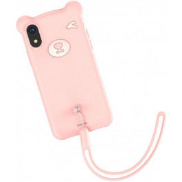 Baseus Bear Silicone iPhone XR Pink (WIAPIPH61-BE04)
