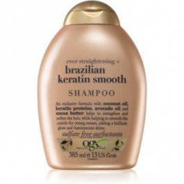 Ogx Brazilian Keratin Smooth шампунь для розгладження волосся для блиску та шовковистості волосся 385 мл