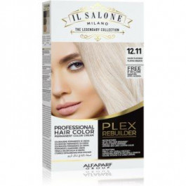Alfaparf Il Salone Milano Plex Rebuilder перманентна фарба для волосся відтінок 12.11 - Silver Platinum 1 кс