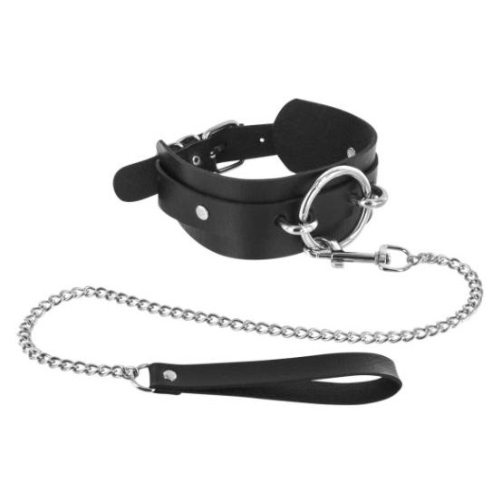 Fetish Tentation Choker Ring and Leash, чёрный (3479222013728) - зображення 1