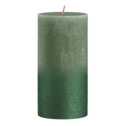 Bolsius Свічка  Rustic Sunset 130x68 мм оливково-зелений зі сріблом (8717847175243)