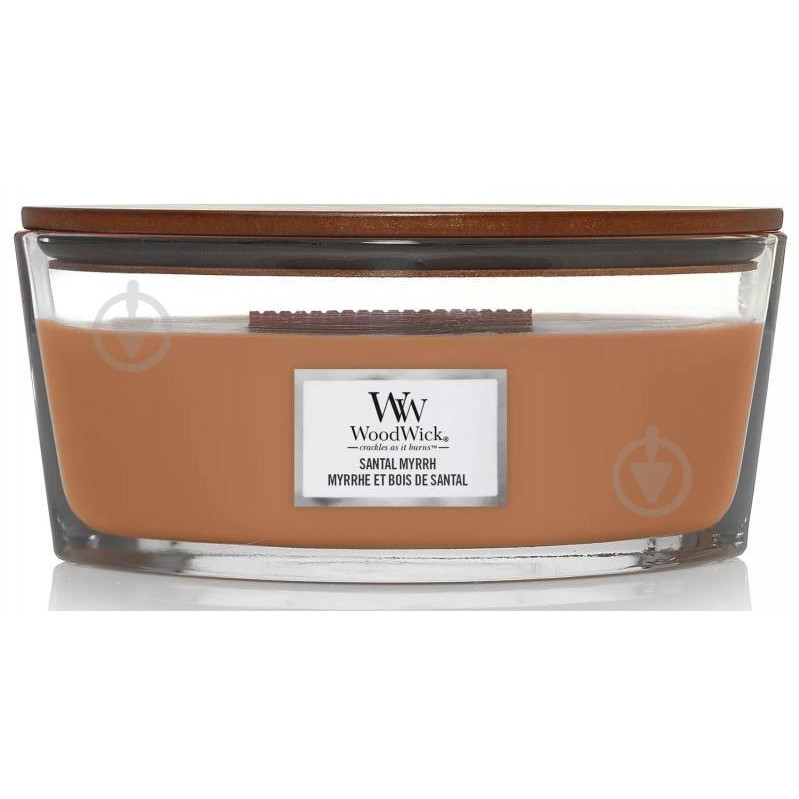 WoodWick Свічка ароматична  Ellipse Santal Myrrh (Сантал Мирра) 453г (5038581155661) - зображення 1