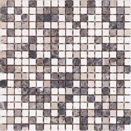 Mozaico de Lux K-MOS K-MOS TRAVERTINO MIX EMPERADOR (15X15)