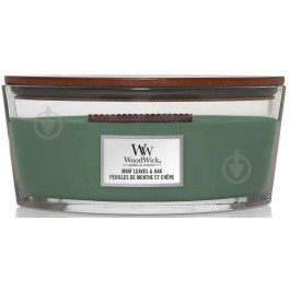 WoodWick Свічка ароматична Ellipse Mint Leaves & Oak (Листя М"яти та Дуб) 453г (5038581142074)