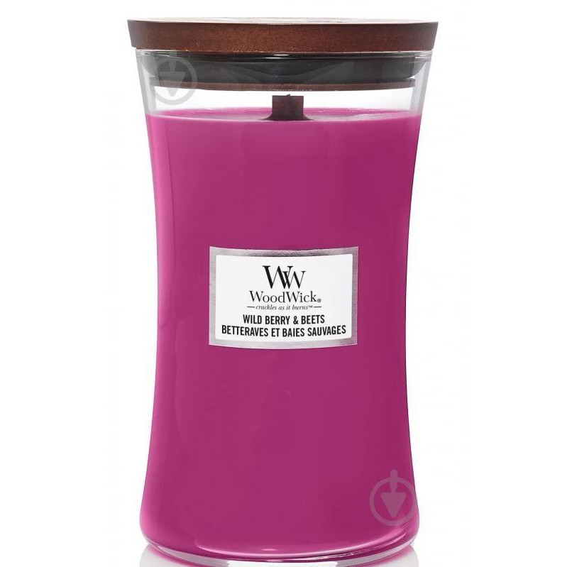 WoodWick Свічка ароматична Large Wild Berry & Beets (Лісові Ягоди та Буряк) 609г (5038581129976) - зображення 1