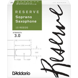 D'Addario Тростина для сопрано саксофона Reserve товщина 3 (DIR1030 (1 шт.))