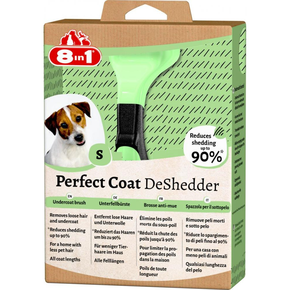 8in1 Perfect Coat DeShedder Dog - Дешеддер для вычесывания собак S (661615/151753/661507) - зображення 1
