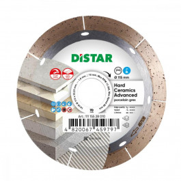 Distar Алмазный диск DISTAR 115 x 1,6/1,2 x 10 x 22,23 Hard ceramics Advanced