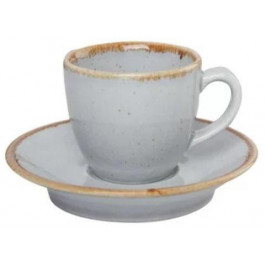 Porland Чашка кавова з блюдцем  Seasons Grey 80 мл/120 мм (213-212109.G)