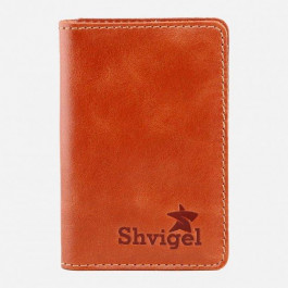 SHVIGEL Візитниця  leather-00115 Коричнева