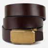 Vintage Мужской ремень кожаный  leather-20276 115 см Коричневый - зображення 1