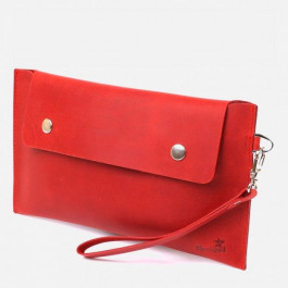 SHVIGEL Женский клатч кожаный  leather-16427 Красный