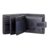 Visconti Чорний чоловічий гаманець на кнопці  HT13 BLK - Strand - зображення 2