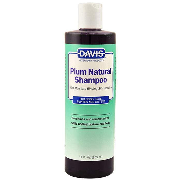 Davis Veterinary Шампунь Davis Plum Natural Shampoo с протеинами шелка для собак, котов, концентрат, 355 мл (PNS12) - зображення 1