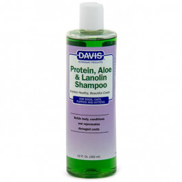 Davis Veterinary Шампунь Davis Protein & Aloe & Lanolin Shampoo для собак, котов, концентрат, 355 мл (PALS12)