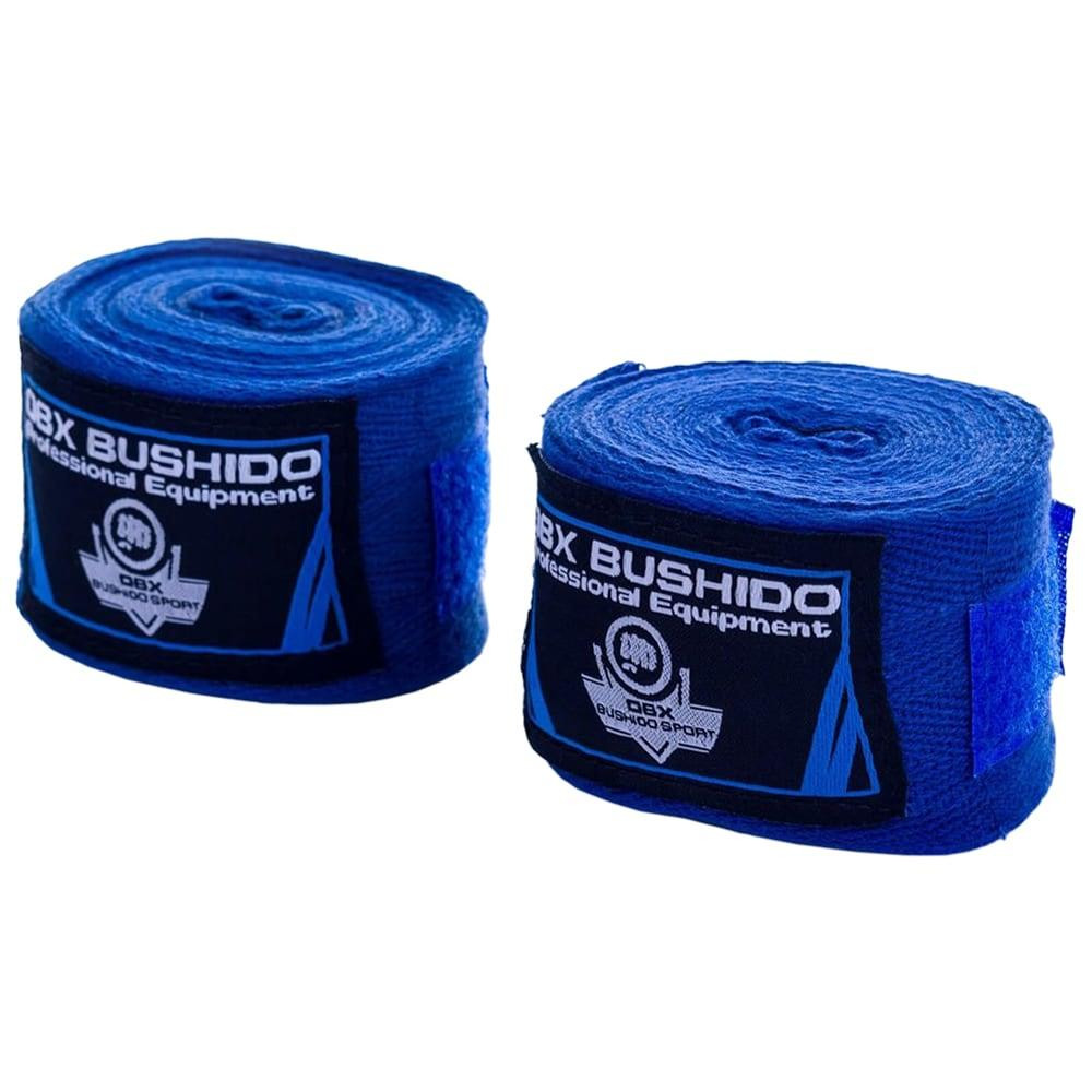 DBX Bushido Боксерські бинти для рук і зап'ясть ARH-100011 2x4м сині (ARH-100011-BLUE) - зображення 1