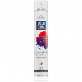 Brelil Salon Format Strong Fixing Spray лак для волосся для фіксації та надання форми 500 мл