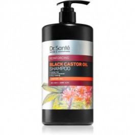 Dr. Sante Black Castor Oil зміцнюючий шампунь для делікатного миття 1000 мл
