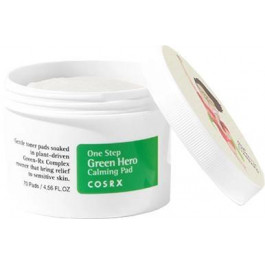 COSRX Пилинг-диски  One Step Green Hero Calming Pad для чувствительной кожи 70 шт (8809598450479)