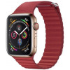 HiC Ремінець  for Apple Watch 41/40/38mm - Leather Loop Band Red - зображення 1