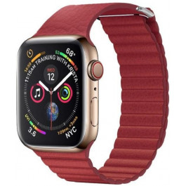 HiC Ремінець  for Apple Watch 41/40/38mm - Leather Loop Band Red