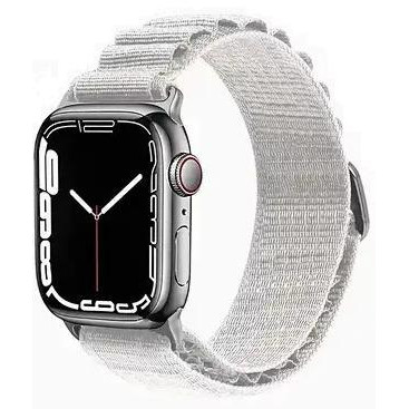 WIWU Ремінець  for Apple Watch 49/45/44/42mm - Nylon Watch Band White (6936686408417) - зображення 1