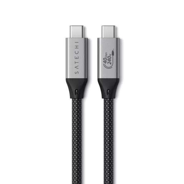 Satechi USB4 Pro Cable 1.2m Space Gray (ST-YU4120M) - зображення 1