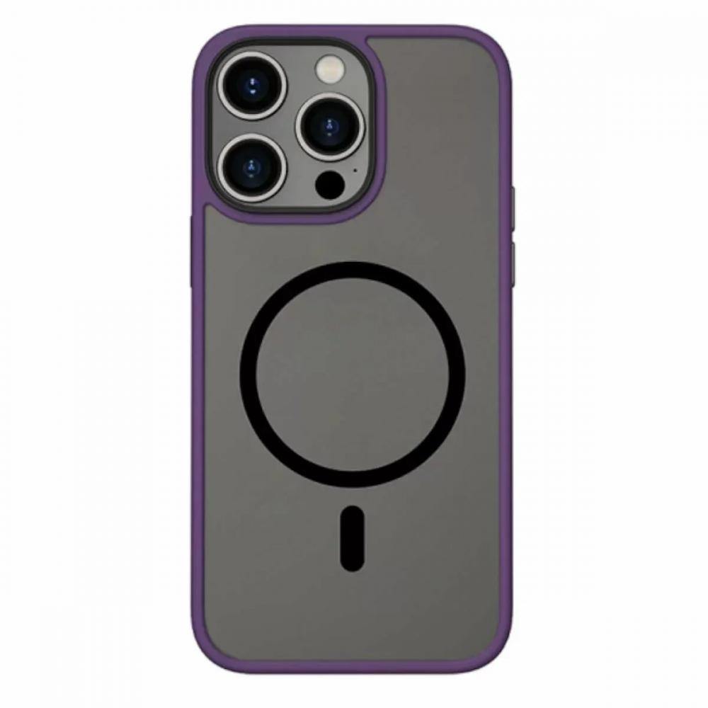 WIWU Magnetic Colorful Series Purple for iPhone 15 Pro Max (FGG-011) - зображення 1