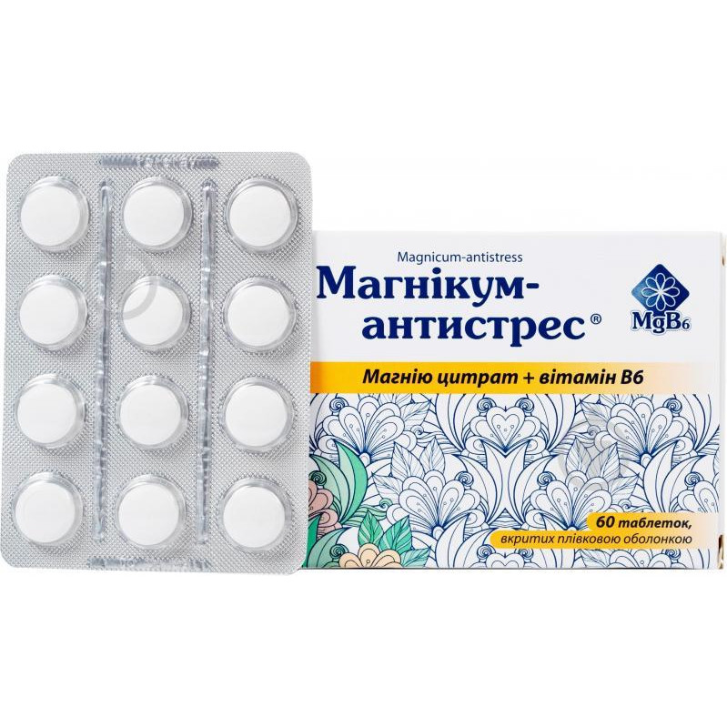 Київський вітамінний завод Магнікум  антистрес №60 (12х5) - зображення 1